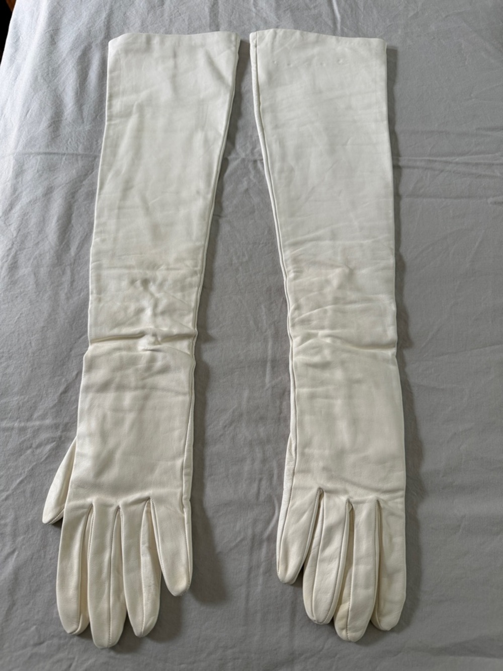 Long White Women's Formal Opera Gloves